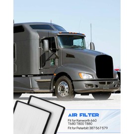 Hulyxayfave 4PCS Cabin Air Filter Fit for Kenworth 660 T680 T800 T880 Peterbilt 387 567 579, Replace F37-1018 PA30269 S28571 S-9034 AF56102