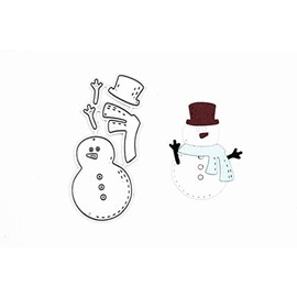 Stanzenshop Cutting Template: Snowman with Scarf and Top Hat - Create Magical Winter Motifs for Your Home, Cards or Decoration Design with Attention to Detail