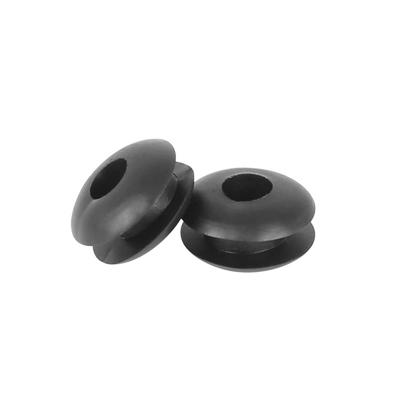 X AUTOHAUX 250 Pieces 4 mm Double Sided Rubber Grommets