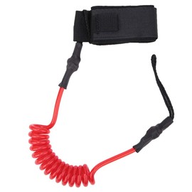 Canoe Paddle Lead, Surf Lead, Stand Up Paddle Board, Rolled Suspension Strut, Foot Rope, Surf Lead for Surfboard (Red/White)