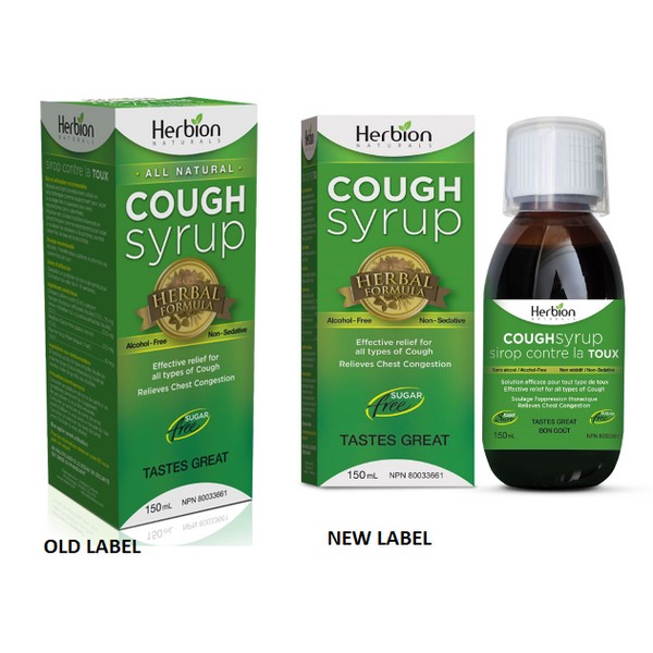 Herbion All Natural Cough Syrup Alcohol-Free Sugar-Free 150ml
