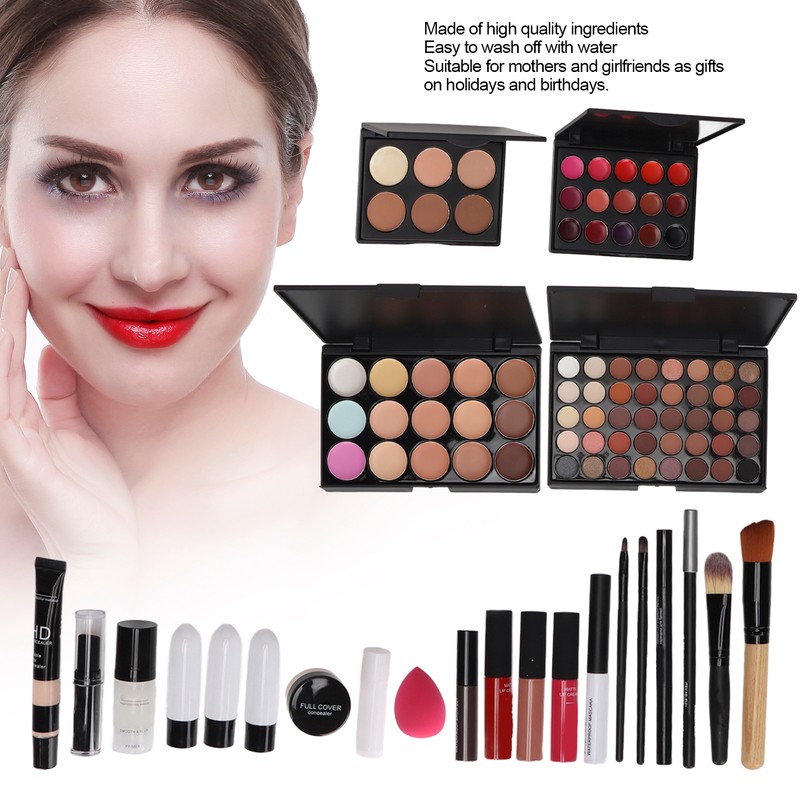 Multifunctional Makeup Kit Cosmetic Eye Shadow Lip Gloss Concealer Set