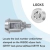 Zfegto GR777 Washer Dryer Machine Key for Greenwald Speed Queen
