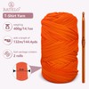 BATELO 2 Pack T-Shirt Yarn Crochet Yarn for Beginner Crochet