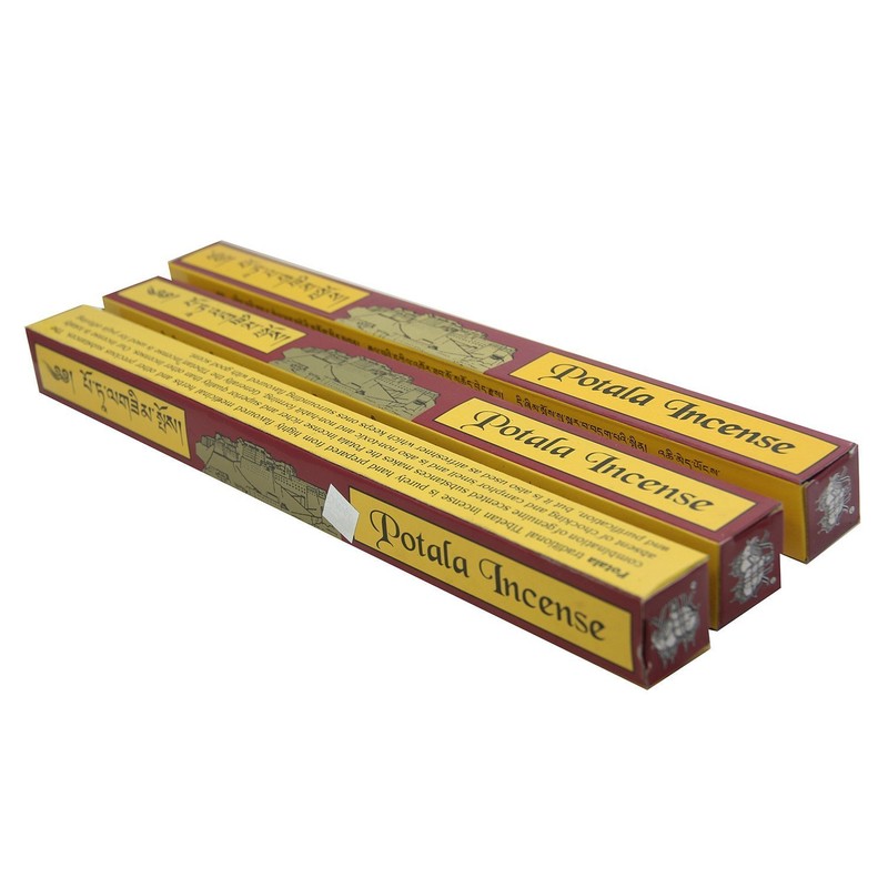 Potala 3 Box Tibetan Traditional Incense (Large 60 Sticks)