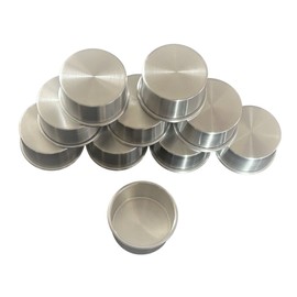 FOODWARE ROAD Mini Molde Redondo Para Pastel Recto Ø10cm Altura: 5cm Juego 10 Pzs Aluminio