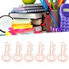 100Pcs Paper Clip Metal Rose Gold Color Urheen Design Paperclip