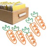 100Pcs Carrot Paper Clips Carrot Style Electroplated Metal Nonslip Rustproof