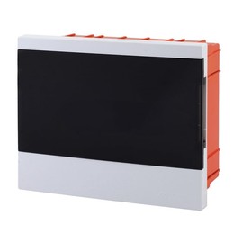 Lion Electric Fuse Box Flush-Mounted 1 Row 12 Modules Small Distributor White Surface-Mounted Distributor IP40 Halogen-Free Power Box Installation for Wet Rooms, Basements, Garages and All Indoor