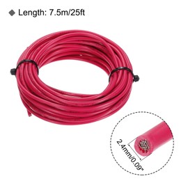 MECCANIXITY 16AWG Wire 16 Gauge Stranded Wire PVC Hookup Wire, Electrical Wire UL1007 Tinned Copper Wire 30m/100ft Red for Internal Connecting Wire