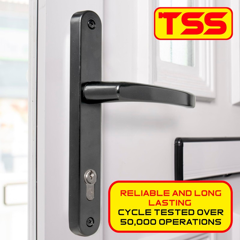 TSS UPVC Door Handle Set in Anthracite Grey, 92mm PZ