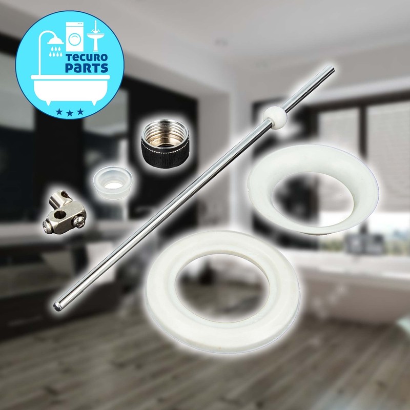 tecuro Pull rod for eccentric drain and overflow set for