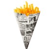 10 x Disposable Newsprint Paper Chip Cones party take away