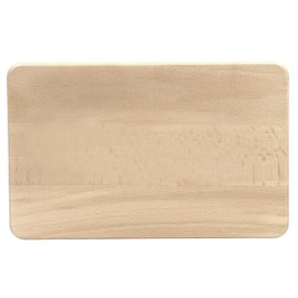 LAUBLUST Breakfast Board Made of Beech Wood Natural Approx. 24 x 15 x 1 cm Chopping Board Made of Solid Wood with FSC Certificate