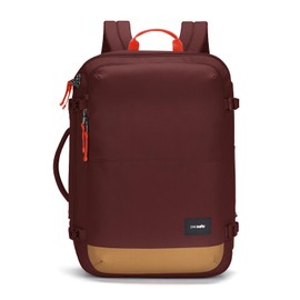 Pacsafe GO Anti Theft 34L Carry-on Backpack, Garnet Red
