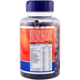 GINSENG MULTIVIT - Maklen Multivitaminico con Ginseng y Omega 3 - Energia Natural, Vitalidad y Enfoque - 140 Capsulas Softgels de 1300 mg