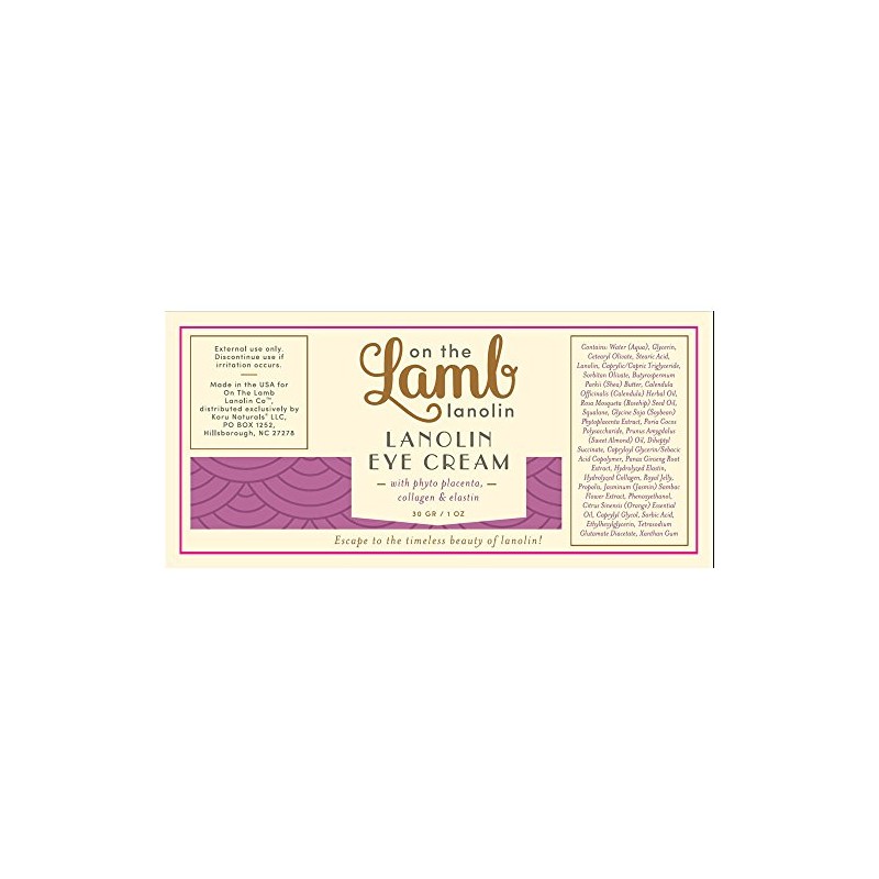 On the Lamb Antiaging Eye Cream with Lanolin Placenta Shea