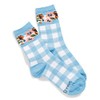 Vera Bradley Women's Crew Socks, Gingham Blue, One Size