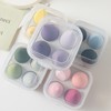 Makeup Water Drop Egg Poop Puff Makeup Sponge Foundation Set Case 4ea