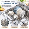 Telescopic Sink Drain Rack for Dishes – Adjustable Metal Drying