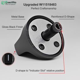 1 PCS Whirlpool Stove Knobs Replacements W11518483