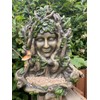 Tree Ent Green Woman Lady Juniper Wall Plaque and Bird