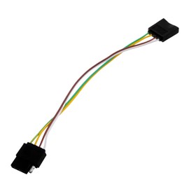 Gatuida 4 Trailer Line Wire Extension Cords Trailer Harness Parts Wiring Light Harness Tail Light Harness Trailer Light Wiring Harness Marine Trailer Harness Trailer Connectors Metal Black