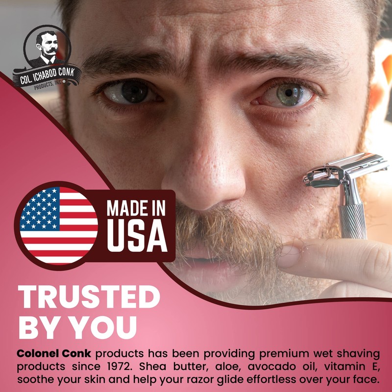 Col. Conk Worlds Famous Shaving Soap, Bay Rum (Net Weight