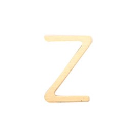 Little Pretty Nail Art Parts Alphabet Z Gold 10pcs