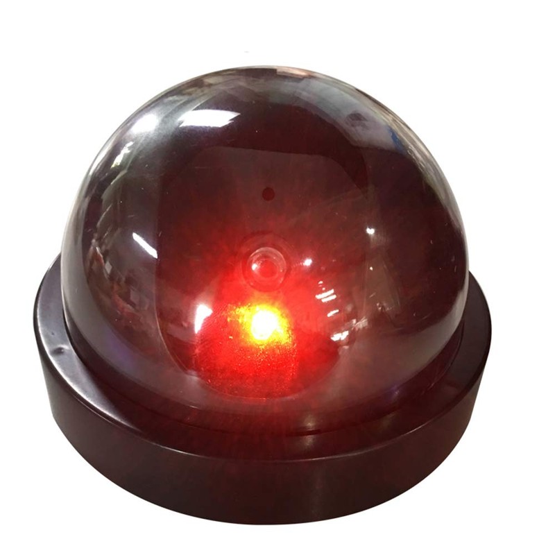 Dummy Security Camera (Dome Type), LED Light, Flashing, ABS, Bottom