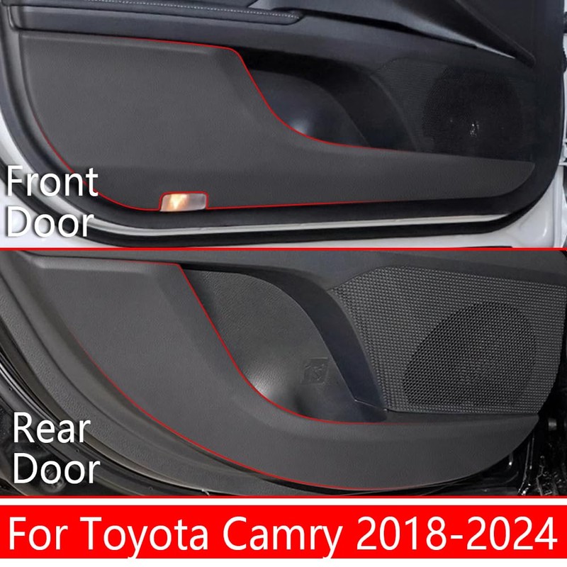 LUNQIN Toyota Camry Accessories Car Door Anti Kick Pad 2018