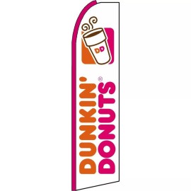 NeoPlex Dunkin' Donuts 2 1/2 ft X 11 1/2 ft Windless Flag