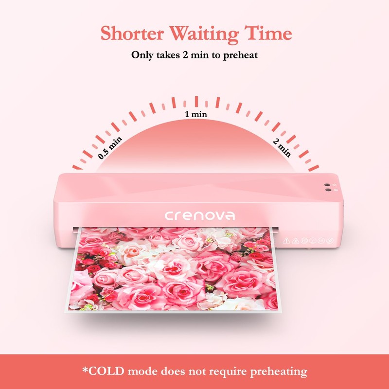Crenova A4 Laminator Machine 4 in 1 Personal Desktop Hot
