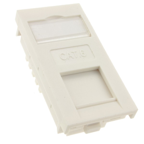 CAT6 Low Profile RJ45 Module Keystone with Name Plate in