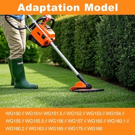 PA6-GF30 Trimmer Spool Replacement for Worx WG150–WG180, 2 Pack 10FT Φ1.65mm, Lawn Mower Line, Weed Eater String, Grass Cutter Spool Line for Worx Strimmer Models( WG150-155.5), Durable Nylon Cord