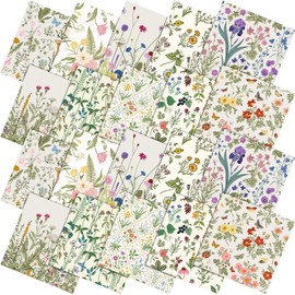 10 Pcs 20''x20'' Wildflower Quilting Fabric Square Wildflower Quiltted Fabric Patchwork Precuts Bundle Multicolor Supplies for Holiday DIY Sewing Craft