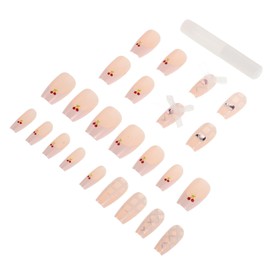 FOMIYES Manicure Set Cartoon Armor Nails Cherry Press Full Cover Reusable Fashionable Cultural Everyday Beauty