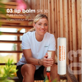 newkee Manuel Neuer & Angelique Kerber Lip Balm (4.7g), SPF 30, Vegan, Lip Care for Protection Against Dry Lips