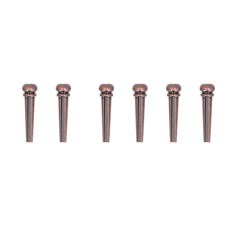 6PCS Guitar Bridge Pin Copper Acoustic Guitar Bridge Pins Peg