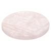 Rose Quartz Crystal Coasters, Round Gemstone Coaster for Drinks Pink