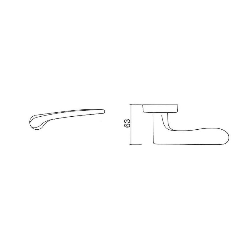 Kawaguchi Giken JL-20-4K-TBr JL-20-4K-TBr Lever Handle for Residential Indoor Use,