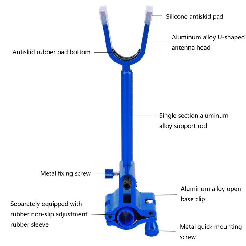 Fishing Rods Holder Aluminum Alloy AntiSlip Hand Rod Holder Fishing