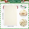 Clysee 6 Pack Sublimation Santa Blank Christmas Sacks, Large Reusable