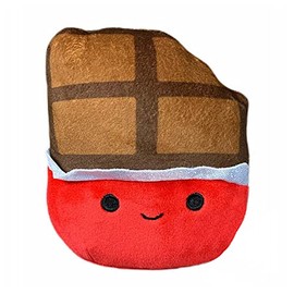 Squishmallows Oficial Kellytoy Food Plush Toys Soft Plush Animal (5 Inch, Paulton Chocolate Bar)