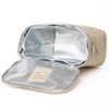 SoYoung Large Linen Insulated Lunch Poche, Rose Gold Stripe