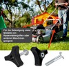 Esshogo Pack of 2 Lawnmower Handle Knobs, Nut Bolts, Accessories