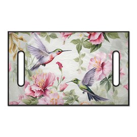 Boatee Hummingbird Flowers Golf Cart Seat Covers, 50x31'' Universal Golf Cart Seat Towel, Fit for Most 2-Person Seats Club Car