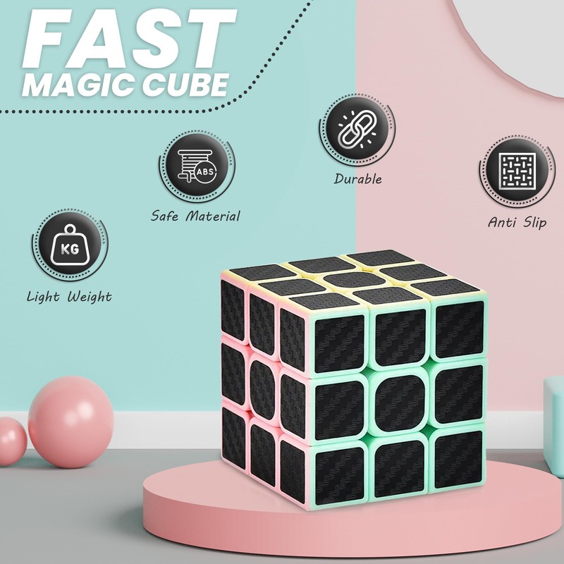 CREADY® Magic Cube 3 x 3 Speed Cube - Easy