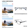 CVVTSPE 3-Pack Ultra Lightweight Classic Men's Reading Glasses with Blue