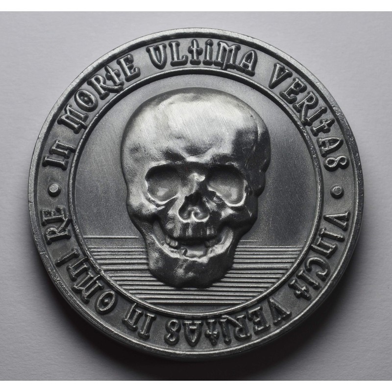 The Commemorative Coin Company MEMENTO MORI/VIVERE Antique Silver REMINDER COIN